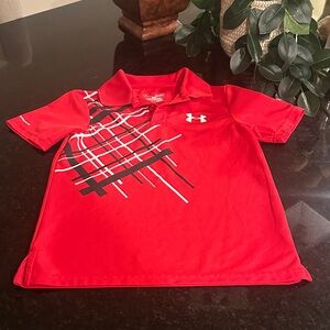Under Armour Kids Red Polo Shirt